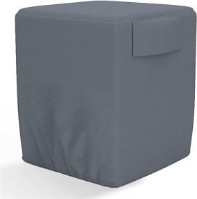 img 4 attached to Heavy Duty Waterproof AKEfit Air Conditioner Cover for Outside, Durable Oxford Fabric AC Defender, Veranda AC Protector - Gray (34x34x30 inches)