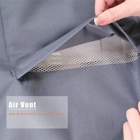 img 2 attached to Heavy Duty Waterproof AKEfit Air Conditioner Cover for Outside, Durable Oxford Fabric AC Defender, Veranda AC Protector - Gray (34x34x30 inches)