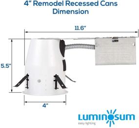 img 2 attached to 💡 UL Listed LUMINOSUM Recessed Connector for Remodeling