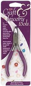 img 1 attached to 🔧 Cousin Craft and Jewelry Small Bent Nose Pliers, 4.5-Inch - Ideal for Precise Crafting and Jewelry Making