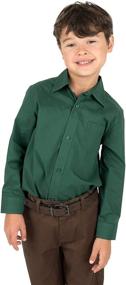 img 2 attached to 👔 Leveret Kids & Toddler Boys Long Sleeve Uniform Dress Shirt: Diverse Color Options, Sizes 2-14 Years