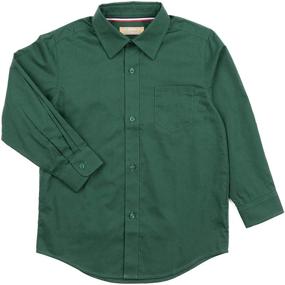 img 1 attached to 👔 Leveret Kids & Toddler Boys Long Sleeve Uniform Dress Shirt: Diverse Color Options, Sizes 2-14 Years