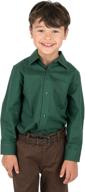 👔 leveret kids & toddler boys long sleeve uniform dress shirt: diverse color options, sizes 2-14 years logo