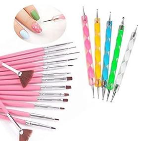 img 2 attached to 💅 Nail Art Design Drawing Brushes Dotting Pens - Yimart 20pcs/set: Perfect Tools for Creative Manicures!