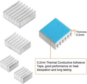 img 2 attached to Aluminum Heatsinks Conductive Raspberry Transistor Computer Components