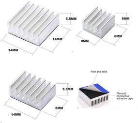 img 3 attached to Aluminum Heatsinks Conductive Raspberry Transistor Computer Components