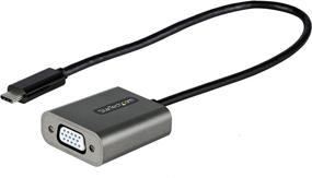 img 4 attached to 💻 Enhanced StarTech.com USB C to VGA Adapter - 1080p USB Type C to VGA Display/Monitor Video Converter, USB-C Dongle, Thunderbolt 3 Compatible - 12" Long Attached Cable - Upgraded Version of CDP2VGA (CDP2VGAEC+)