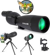 🔭 esslnb 25-75x70 spotting scope with tripod, phone adapter and bak4 prism: ideal for hunting, target shooting, bird watching and more logo