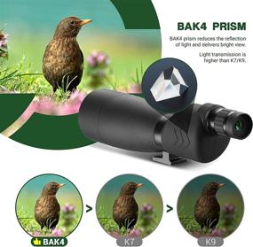 img 1 attached to 🔭 ESSLNB 25-75X70 Spotting Scope with Tripod, Phone Adapter and BAK4 Prism: Ideal for Hunting, Target Shooting, Bird Watching and More