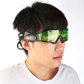 img 1 attached to 🚴 ALLOMN Adjustable Bicycling Goggles with Flip-Out Function