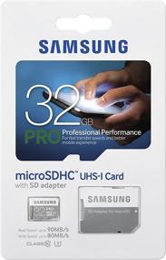 img 1 attached to 📷Samsung 32 ГБ PRO Micro SDHC карта (MB-MG32EA/AM) - класс 10 с адаптером, до 90 МБ/с