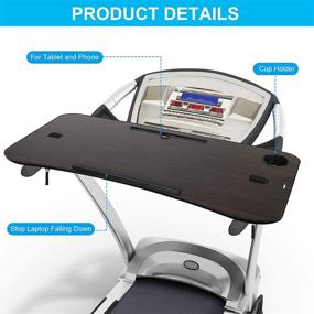 img 2 attached to 🏋️ Enhance Your Exercise Routine with the NEXAN Treadmill Laptop Desk: Ergonomic Platform for Notebooks, Tablets, and Laptops - Fits Treadmill Handlebars up to 35 inches - Includes Cup Tablet Phone Holder