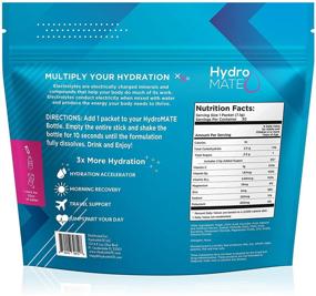 img 3 attached to 💧 HydroMATE Electrolyte Powder Packets: Fast Dehydration Relief, Hangover Recovery & Hydration Accelerator with Vitamin C - Berry Fruit Fusion Flavor (30 Sticks)