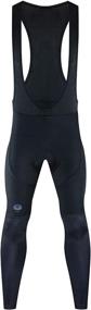 img 4 attached to Men's Gel Padded Cycling Bib Pants: Compression Bike Riding Leggings with Stretch for Enhanced Comfort