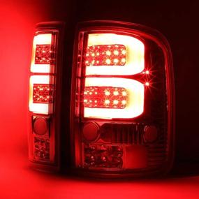 img 2 attached to 🚗 Улучшите свой 04-08 Ford F150/Lobo: DNA Motoring TL-F15004-LED-3D-CH-SM 3D светодиодная задняя фонарь тормозной лампы (пара)