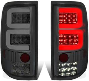 img 4 attached to 🚗 Улучшите свой 04-08 Ford F150/Lobo: DNA Motoring TL-F15004-LED-3D-CH-SM 3D светодиодная задняя фонарь тормозной лампы (пара)