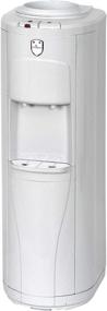 img 2 attached to 💦 Vitapur Top Load Floor Standing Hot & Cold Water Dispenser: Piano Push Buttons & 24/7 Heating System, White - Efficient and Convenient Solution for All Your Water Needs