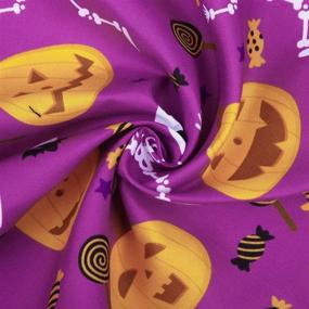 img 1 attached to 🐶 URATOT Set of 3 Halloween Dog Bandanas – Washable Pet Bibs Kerchief Costumes Accessories