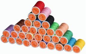 img 3 attached to 🧵 30 Colorful Polyester Sewing Thread Kits: 200 Yards per Spool for Hand & Machine Sewing