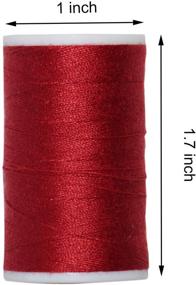 img 2 attached to 🧵 30 Colorful Polyester Sewing Thread Kits: 200 Yards per Spool for Hand & Machine Sewing