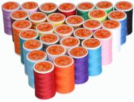 🧵 30 colorful polyester sewing thread kits: 200 yards per spool for hand & machine sewing logo