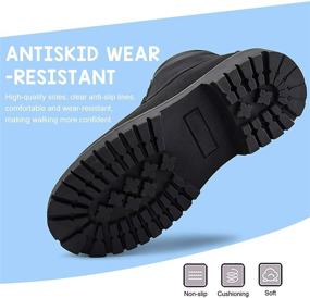 img 1 attached to 🧒 JABASIC Kids Ankle Snow Work Boots: Durable Lace-up Hiking Shoes for Boys and Girls