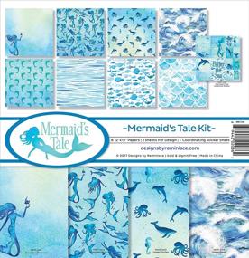 img 1 attached to 🧜 Captivating Mermaid's Tale Scrapbook Collection Kit: Dive Into Nostalgia