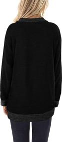 img 1 attached to 👚 WEESO Women's Color Block Sweatshirt: Stylish Quarter Zip Pullover with Long Sleeves and Pocket - Perfect for Casual Wear