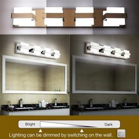 img 2 attached to 💡 Enhance Your Bathroom Space with SOLFART Dimmable Modern 4 Lights LED Vanity Lights!