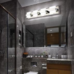 img 3 attached to 💡 Enhance Your Bathroom Space with SOLFART Dimmable Modern 4 Lights LED Vanity Lights!