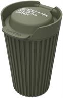 🚬 seikosangyo co.ltd. exea portable ashtray, en-5, cup holder mount, thick lid, rugged design, japan-designed (green) logo