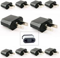 🌍 efficient 10 travel converters: power plug adapter eu to us - europe to us adaptor conversion logo