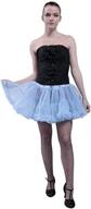 👗 bellasous flirt length 15" luxury adult woman's sexy tutu skirt - perfect for halloween, vintage style and festive crinoline логотип