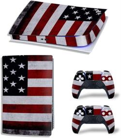 img 4 attached to Protective PS5 Wrap Sticker Skin with Wireless DualSense Controller Decals 🎮 – Full Body Skin Protector for PS5 Console (Digital Edition, 13 inch)