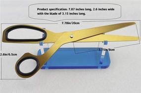 img 2 attached to 🔪 Fengtaiyuan J01 Gold Scissors - Versatile 8-Inch Stainless Steel Scissors for Home, Office, and Dressmaking - Sturdy, Electroplated Design