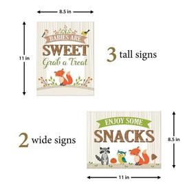 img 2 attached to 🌿 Lillian Rose 5-Piece Woodland Baby Shower Decor Signs Set
