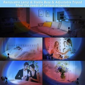 img 2 attached to 🌅 X-Kim Sunset Lamp Projector: 360 Degree Rotation, Color Changing LED Light for Romantic Visuals, Photography, Home Party & Bedroom