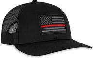 🔥 red line trucker hat – thin red line baseball cap fire snapback golf hat logo