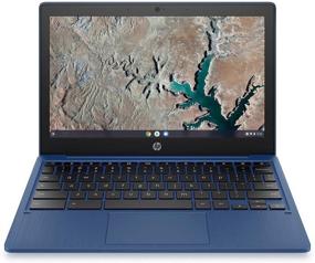 img 4 attached to HP Chromebook 11-inch Laptop with MediaTek MT8183: 4 GB RAM, 64 GB Storage, 11.6-inch HD Display, Chrome OS - Blue