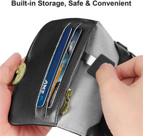 img 2 attached to MoKo Cell Phone Bag: Crossbody Pouch for Mini iPhones & Galaxy Note, Versatile Multi-Pocket Design