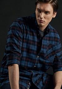 img 1 attached to Top-Quality CQR Men's Flannel Button Up: Comfortable Brushed Shirt Sleeves for Stylish Clothing