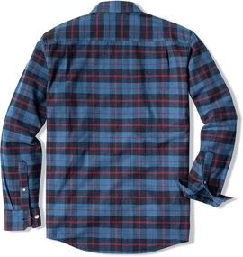 img 3 attached to Top-Quality CQR Men's Flannel Button Up: Comfortable Brushed Shirt Sleeves for Stylish Clothing