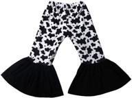 qliyang ruffle leggings leopard bottoms logo