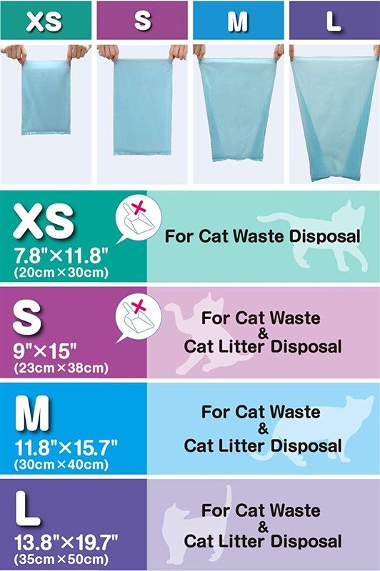 BOS Amazing Odor Sealing Disposable Bags, for Pet Waste (for small dogs) or  Any Sanitary Product Disposal - Durable and Unscented[Size: XXS, Color