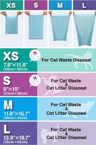 img 1 attached to 🐱 BOS Odor-Sealing Cat Waste Bags - Durable, Unscented, and Spacious (90 Bags) [Size: Small, Color: Light Blue] - Ensure Easy Litter Scooping!