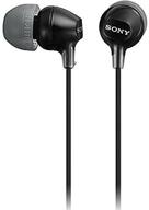 🎧 sony mdr-ex15lp-black: tangle-free in-ear headphones with 3 pairs of silicone ear buds logo