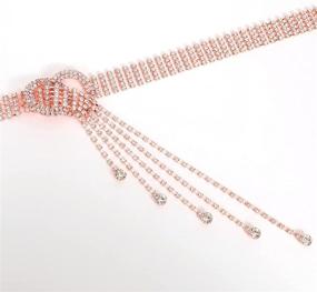 img 2 attached to Rhinestone Diamond Fashion Crystal WHIPPY Women's Accessories for Belts