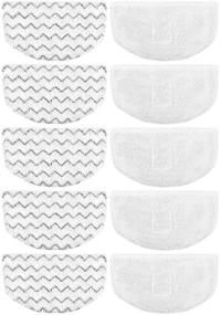 img 4 attached to 🧽 10-Pack Replacement Pads for Bissell Powerfresh Steam Mop - Compatible with Models 1940 1806 1544 1440 2075 2685A 2814 Series, including 19402 19404 19408 19409 1940A 1940F 1940Q 1940T 1940W B0006 B0017 2075A by Extolife