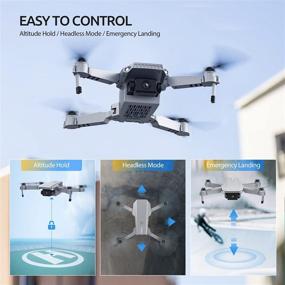 img 2 attached to 🚁 Tomzon D25 Drone with Camera for Adults 4K UHD: Foldable Quadcopter for Beginners with Optical Flow Positioning, Headless Mode, Hand Gesture Photography, 3D Flips, 2 Batteries & Storage Bag – Ultimate Aerial Experience