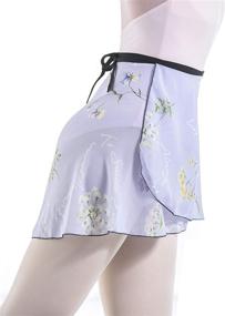 img 1 attached to 🩰 Dance Ballet Chiffon Wrap Skirts for Women and Girls - Short, a Top Pick for All Dance Enthusiasts.